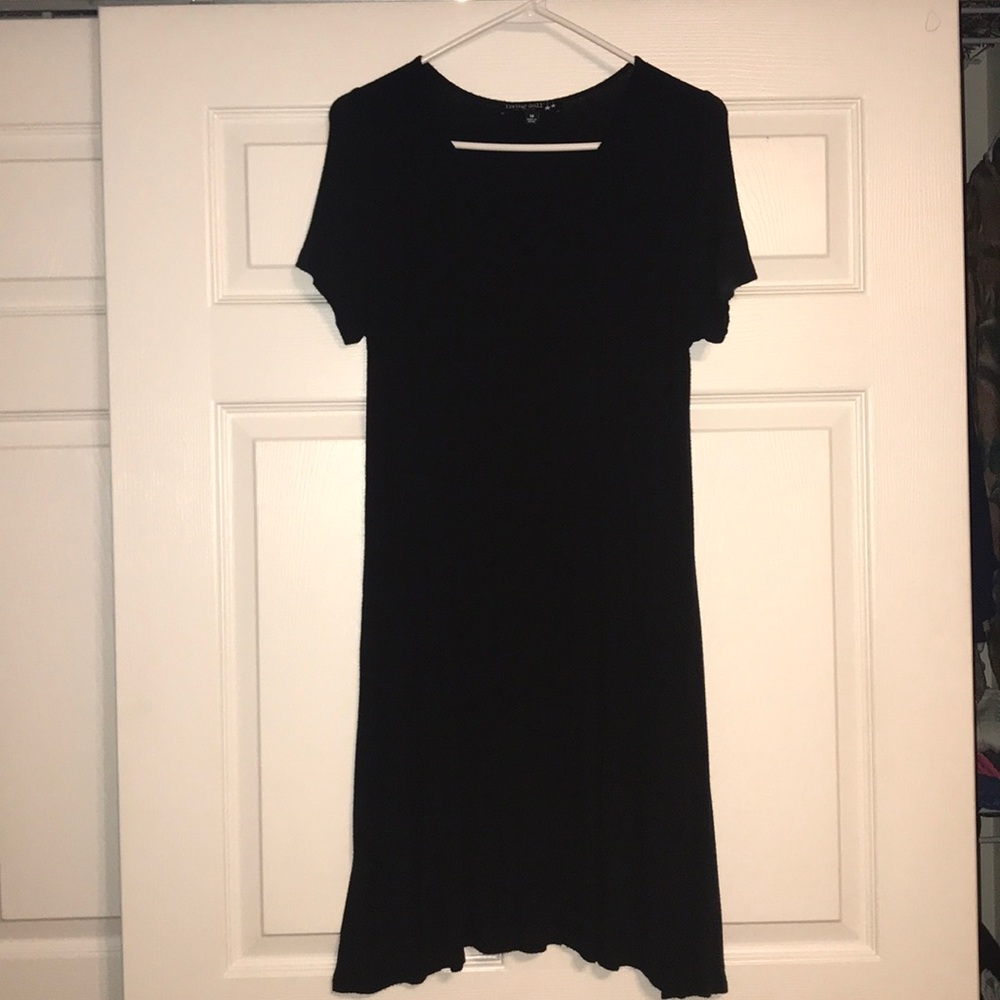 Plain black dress